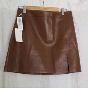 Nwt faux leather mini skirt sz12